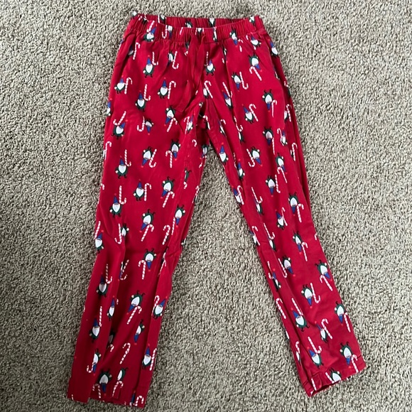 Old Navy Pants & Jumpsuits Red Pajama Pants With Elves Poshmark